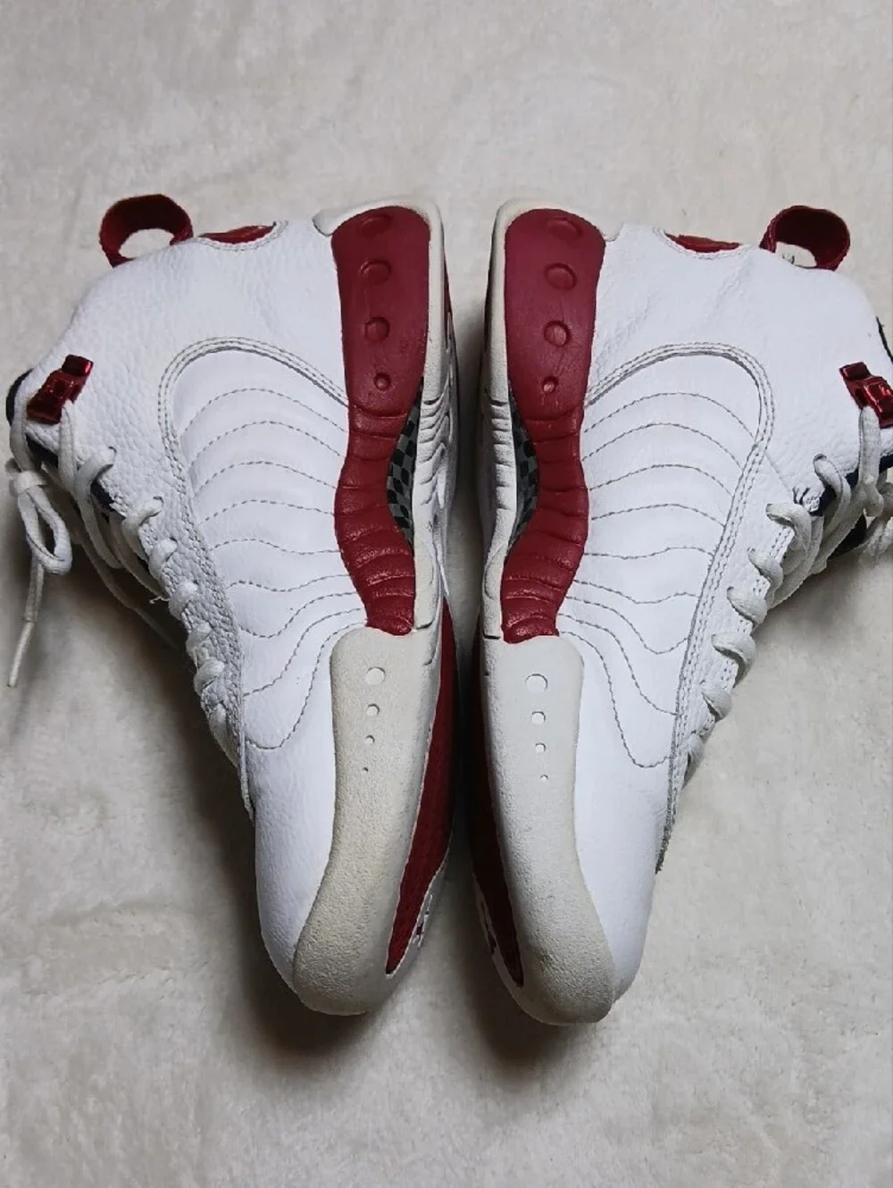 Jordan Jumpman Kids White and Red High-Top Sneakers Size 5Y